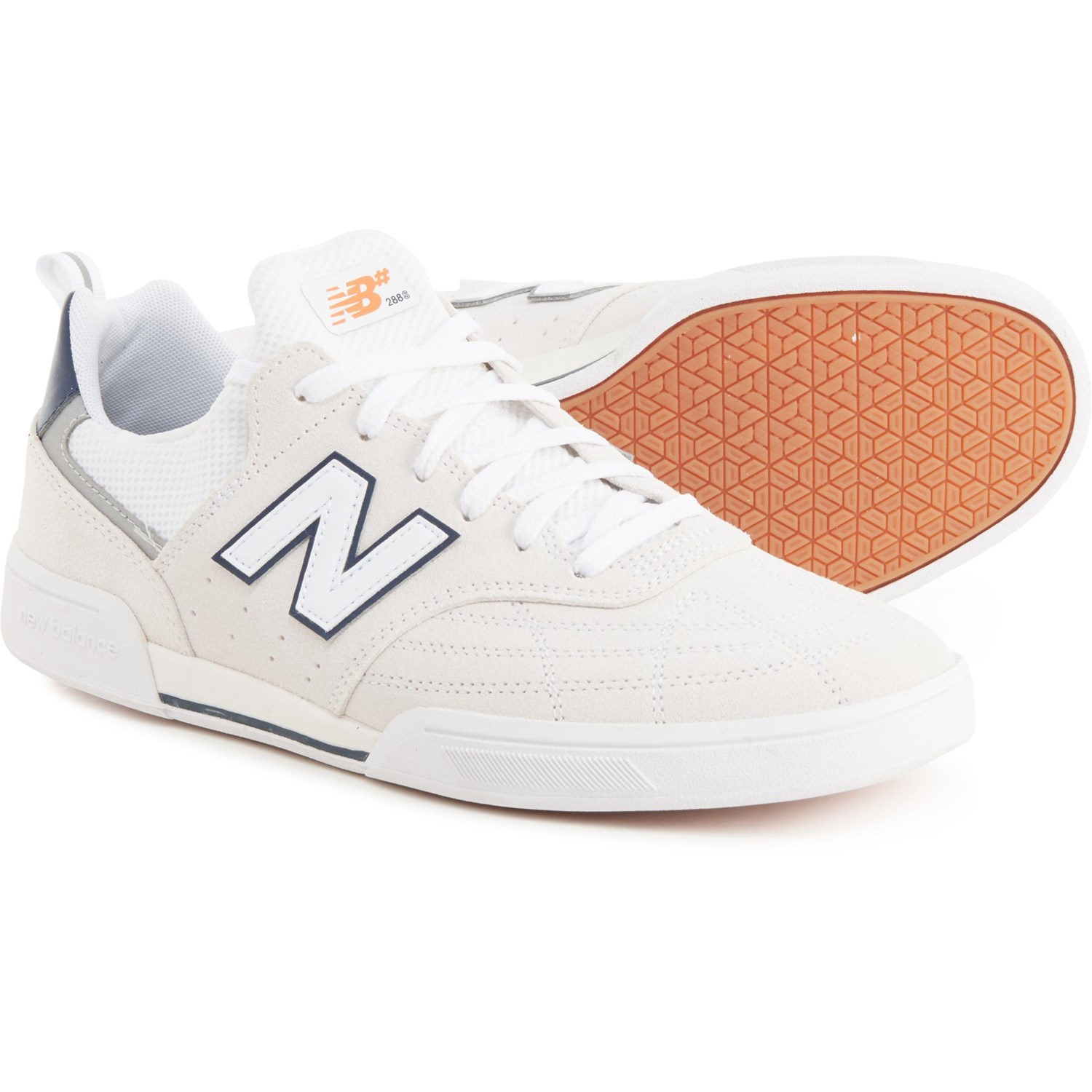 () j[oX Xj[J[ Y ~[bN 288 XP[g XP{[ Xj[J[ 傫TCY New Balance men Numeric 288 Skateboarding Sneakers White (100)