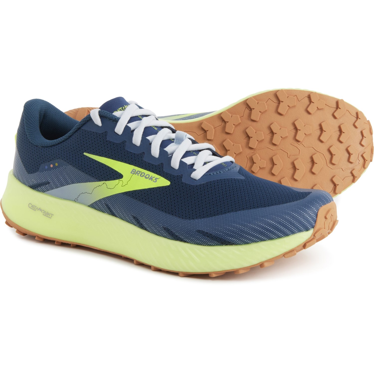 (取寄) ブルックス メンズ カタマウント トレイル ランニング シューズ Brooks men Catamount Trail Running Shoes (For Men) Titan/Peacoat/Nightlife