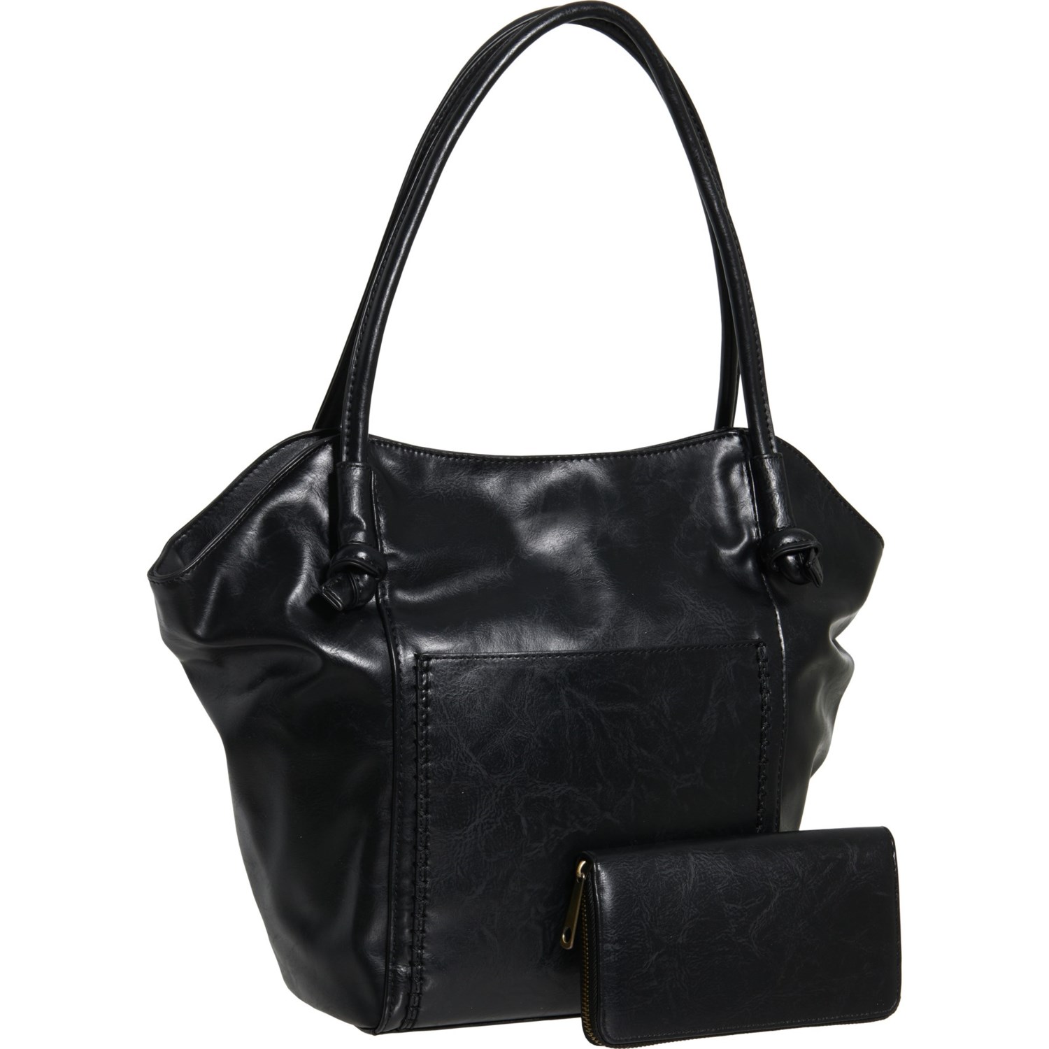 () ~G fB[X 2C1 {[z[ oPbg g[g obO Le Miel women 2-in-1 Boho Bucket Tote Bag (For Women) Black