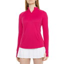 () g~[on} ANeBu O StEFA Vc - Upf 50, Wbv lbN, O X[u Tommy Bahama Active Raglan Golf Shirt - UPF 50, Zip Neck, Long Sleeve Pink Peacock