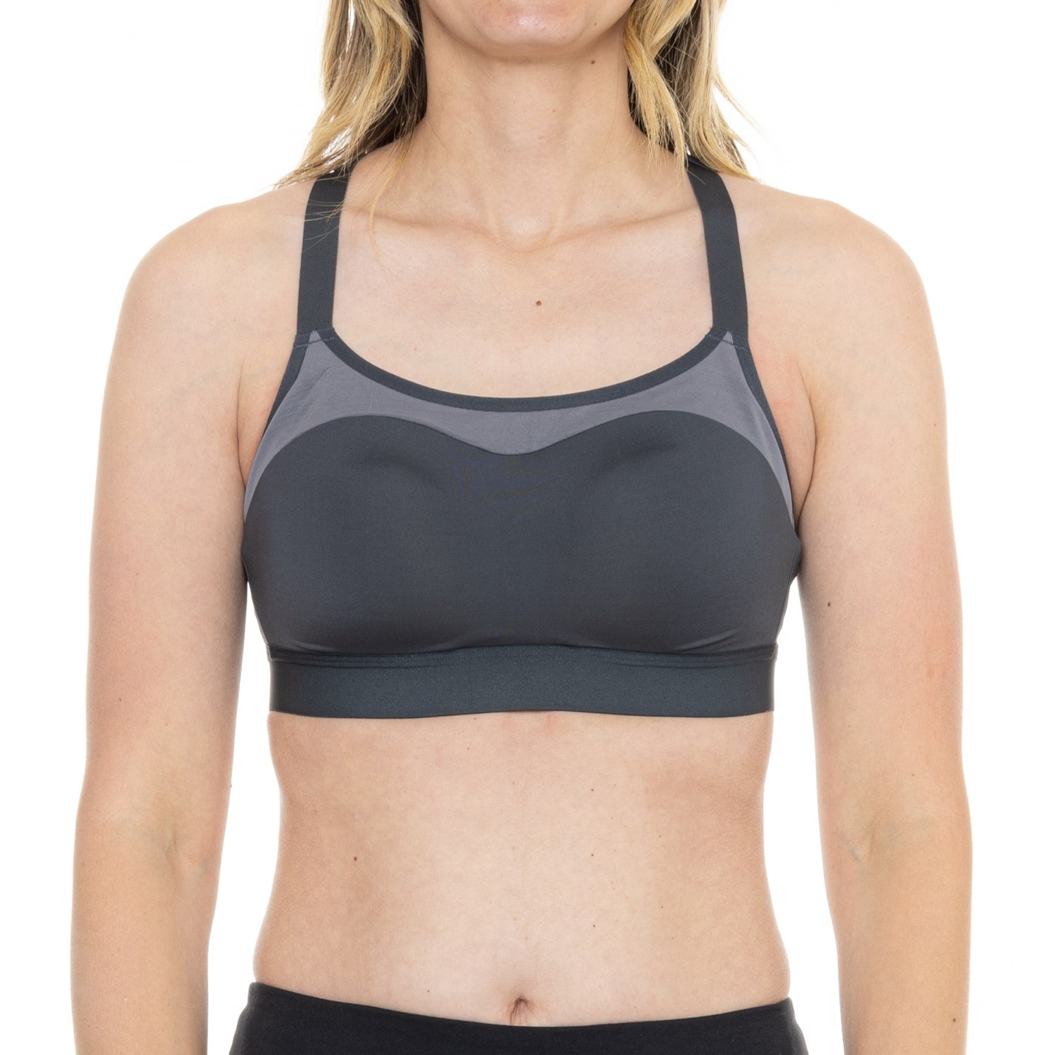 () ubNXjO fBA CT[obN  X|[c u - nC CpNg BROOKS RUNNING Dare Racerback Run Sports Bra - High Impact Asphalt