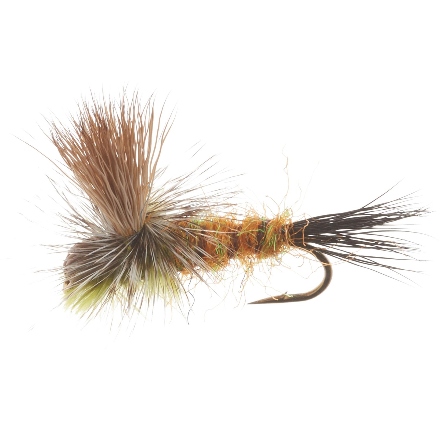 () 󥿥ʥե饤ѥˡ ӡե إ ɥ饤 ե饤 -  Montana Fly Company Clook's Beefcake Hecuba Dry Fly - Dozen Brown/Brown/Yellow