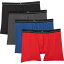 (取寄) レインフォレスト コンフォート ストレッチ ボクサー ブリーフ - 4-パック Rainforest Comfort Stretch Boxer Briefs - 4-Pack Red Multi