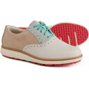 (取寄) コールハーン レディース ショートウィング オックスフォード ゴルフシューズ Cole Haan women OriginalGrand Shortwing Oxford Golf Shoes (For Women) Sesame/Blue Glass/Ivory