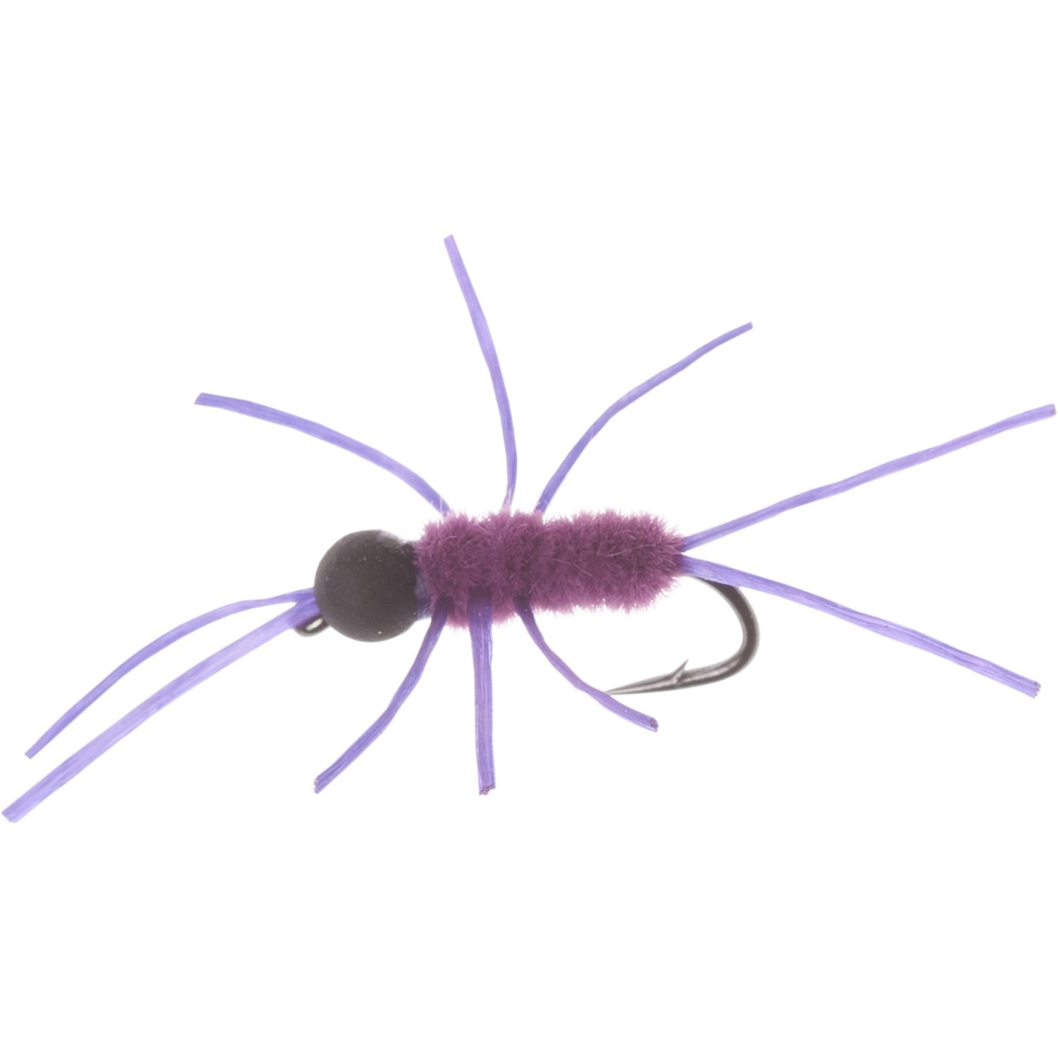 () 󥿥ʥե饤ѥˡ ߥ ե쥭 ɥ Х ˥ ե饤 -  Montana Fly Company Micro Flexi Girdle Bug Nymph Fly - Dozen Purple