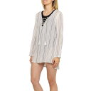 () r{ u[ XL[Y r[` Jo[-Abv hX - O X[u Billabong Blue Skies Beach Cover-Up Dress - Long Sleeve Multi