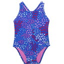 (取寄) スピード インファント アンド トドラー ガールズ プリンテッド - Upf 50+ Speedo Infant and Toddler Girls Printed Snapsuit - UPF 50+ Dazzling Blue