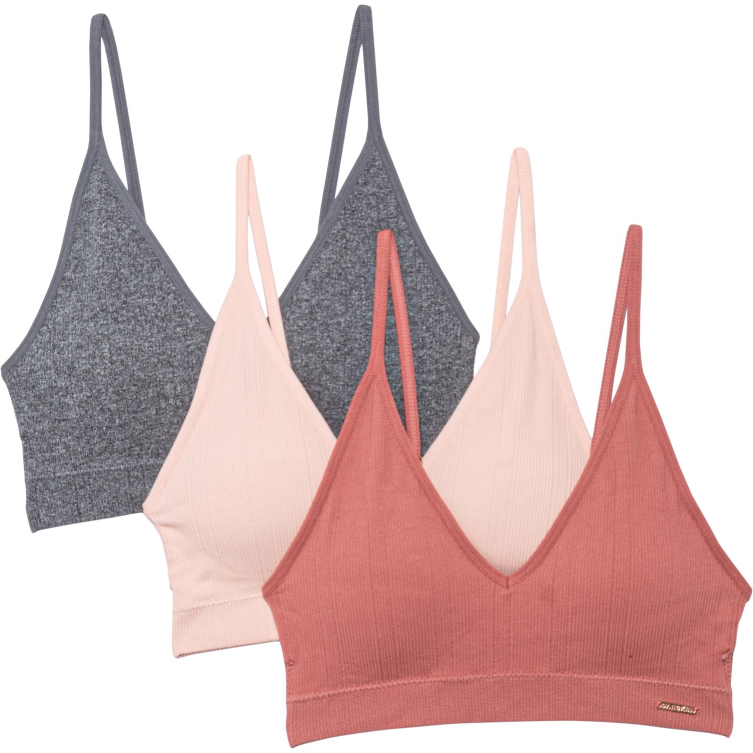 ■商品詳細■ブランドDanskinダンスキン■商品名Seamless Ribbed Bralette - 3-Pack シームレス リブド ブラレット - 3-パック■商品状態新品未使用・並行輸入品■色Pink Cinnamon/Beach Bum/Heather Grey2枚目以降は参考画像となります。詳細ソフトで伸縮性のあるリブニット生地-4 方向ストレッチであらゆる方向に動きます-吸湿発散性と速乾性-摩擦のない快適さのためのほぼシームレスな構造-深いVネックライン-整形とサポートのための取り外し可能なパッド入りカップ-スクープバック-リブ-ニットバンド-1 パックに 3 枚のブラ■備考(取寄) ダンスキン シームレス リブド ブラレット - 3-パック Danskin Seamless Ribbed Bralette - 3-Pack Pink Cinnamon/Beach Bum/Heather GreyDanskin レディース ブラジャー 下着 ブランド 女性 かわいい ファッション 大きいサイズ ビックサイズsi-3jnrw