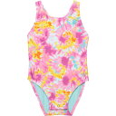 (取寄) スピード インファント アンド トドラー ガールズ プリンテッド ワンピース スイムスーツ - Upf 50+ Speedo Infant and Toddler Girls Printed One-Piece Snapsuit Swimsuit - UPF 50+ Rose Violet