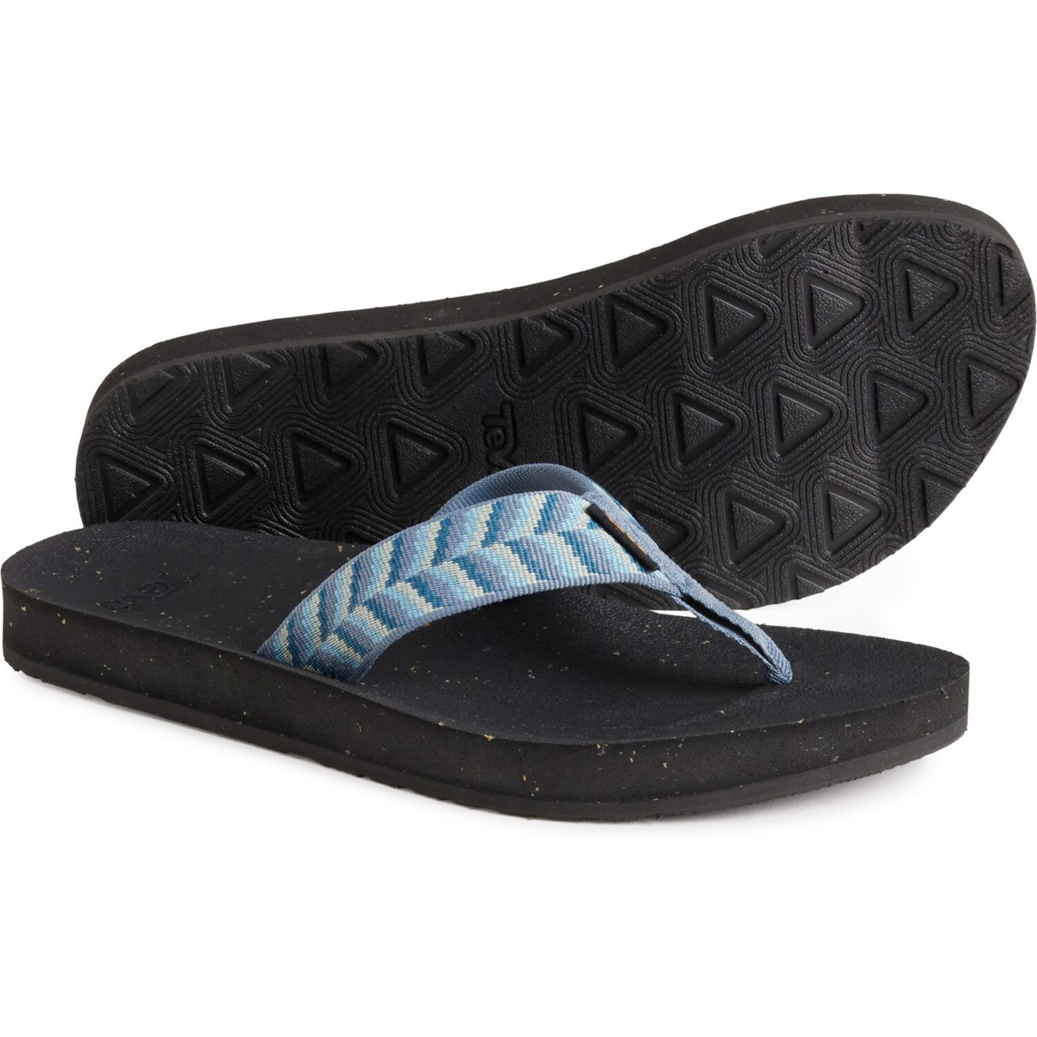 () eo fB[X tbv tbv-tbvX Teva women ReFlip Flip-Flops (For Women) Retro Geometric Blue