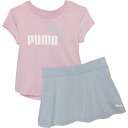 () v[} gh[ K[Y T-Vc Ah XR[g Zbg - V[g X[u Puma Toddler Girls T-Shirt and Skort Set - Short Sleeve Grape Mist