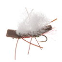 (取寄) モンタナフライカンパニー チュビー チェルノブイリ ドライ フライ - ダズン Montana Fly Company Chubby Chernobyl Dry Fly - Dozen Royal/White Wing