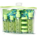 () JChXR[v gx {g Zbg - 9-s[X MYTAGALONGS Kaleidoscope Travel Bottle Set - 9-Piece Lime