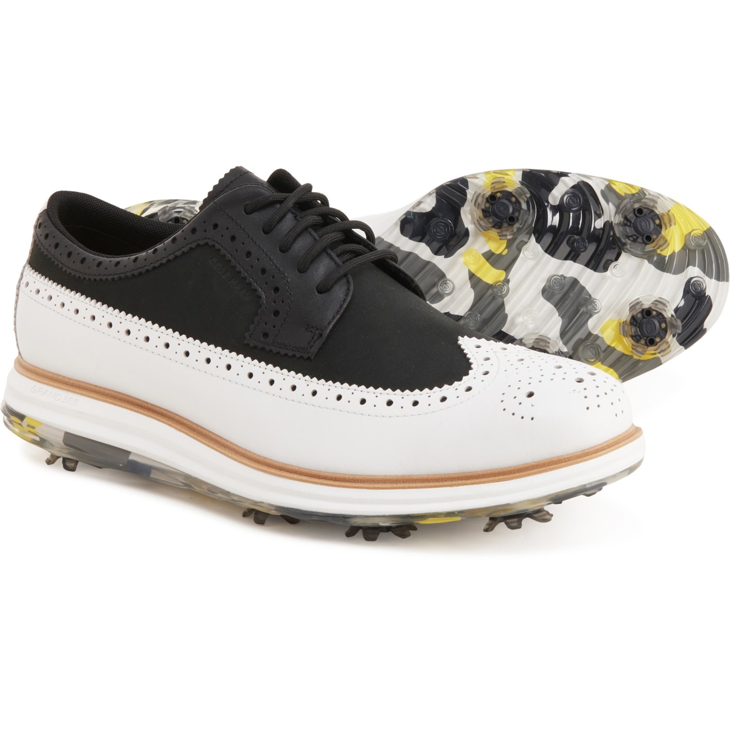 (取寄) コールハーン メンズ ゼログランド OG ツアー ゴルフシューズ Cole Haan men ZeroGrand OG Tour Golf Shoes (For Men) Black/Optic White/Natural/Opti