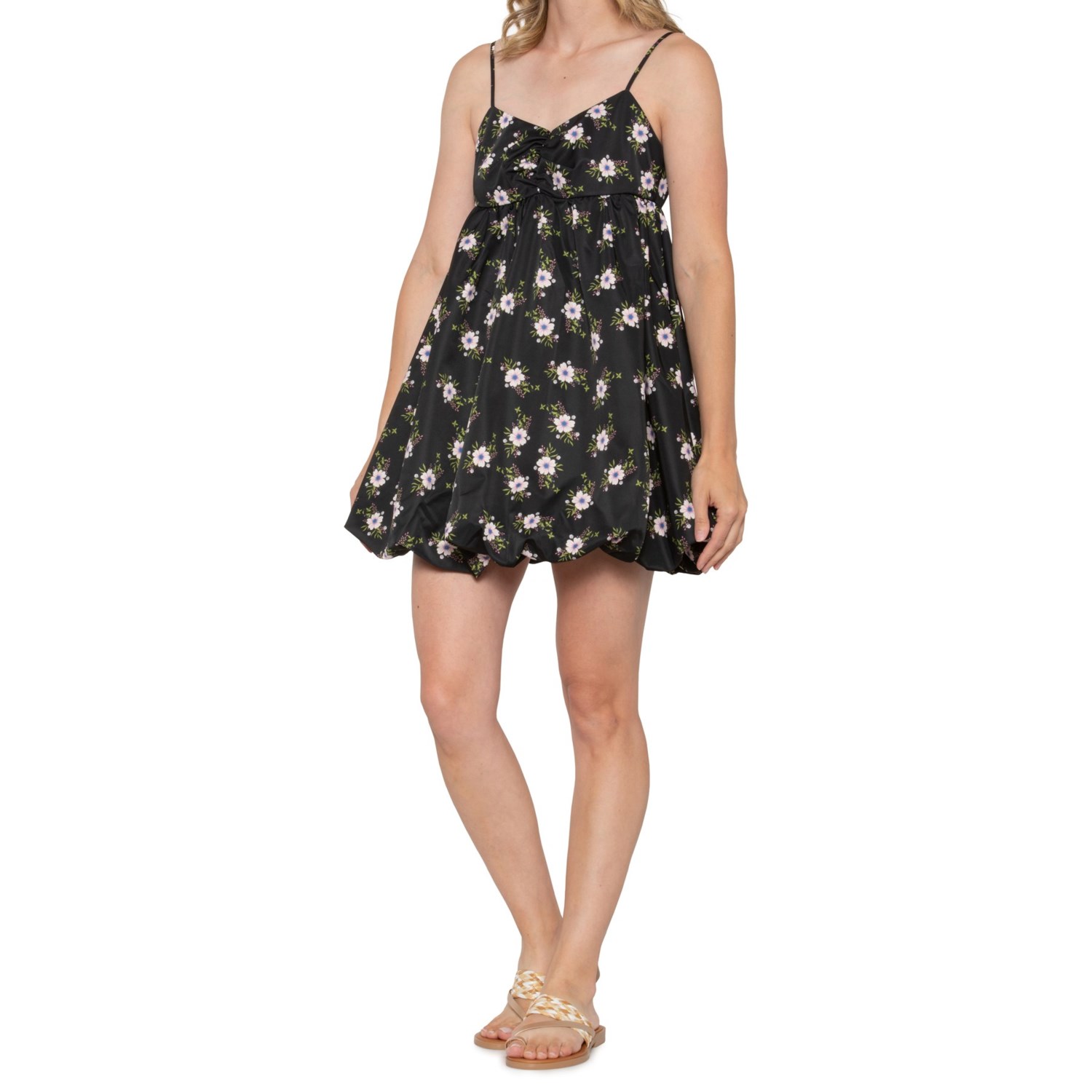 () t[s[v C A ou ~j hX - X[uX Free People In a Bubble Mini Dress - Sleeveless Black