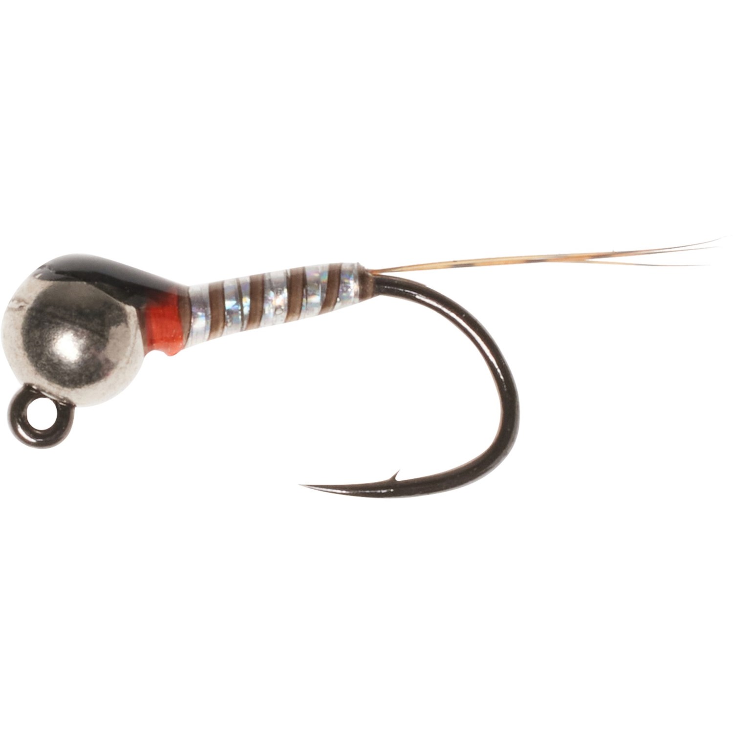 () 󥿥ʥե饤ѥˡ    ѡǥ ˥ ե饤 -  Montana Fly Company Jig Quill Rib Perdigon Nymph Fly - Dozen Silver Holo/Fl. Fire Orange