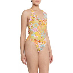 (取寄) ショウ ミー ユア ムームー グルーヴィー ブルームス ケープ コッド ワンピース スイムスーツ Show Me Your Mumu Groovy Blooms Cape Cod One-Piece Swimsuit Multi Print