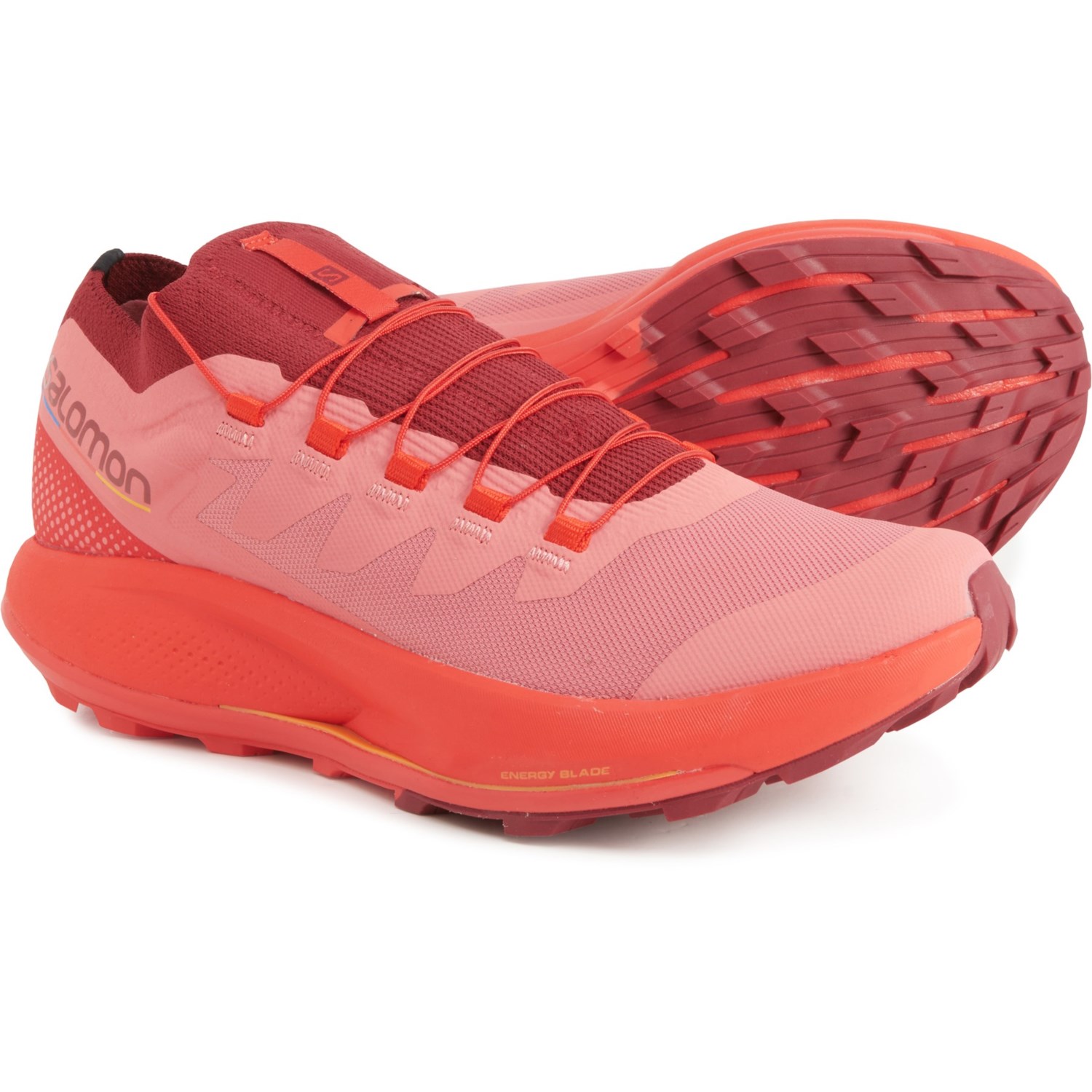 (取寄) サロモン レディース パルサー トレイル プロ トレイル ランニング シューズ Salomon women Pulsar Trail Pro Trail Running Shoes (For Women) Tea Rose/Biking Red/Blazing Orange
