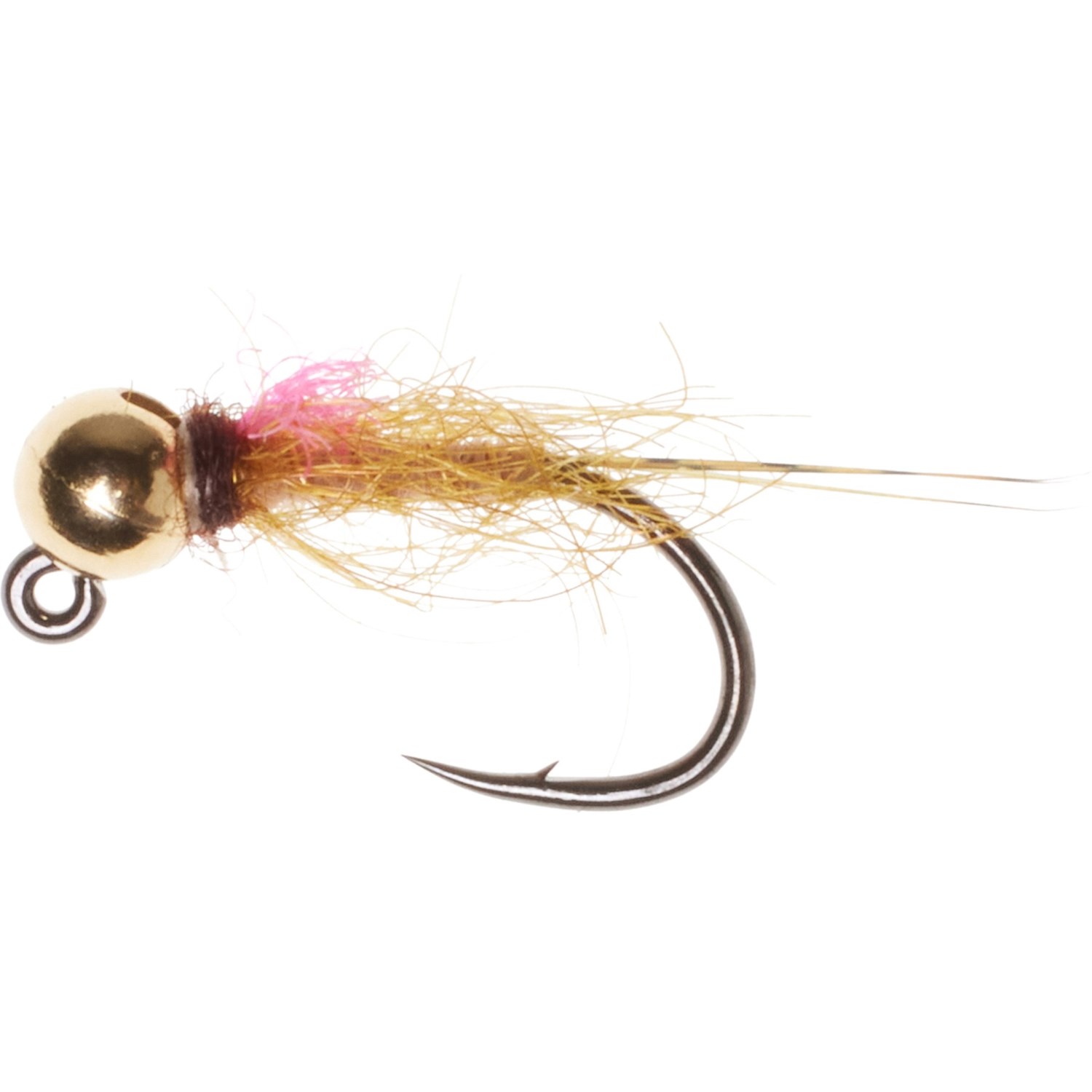 () ^itCJpj[ @ t{C sN ^O jt tC - _Y Montana Fly Company Van Rensberg's Flamboyant Pink Tag Nymph Fly - Dozen Tan