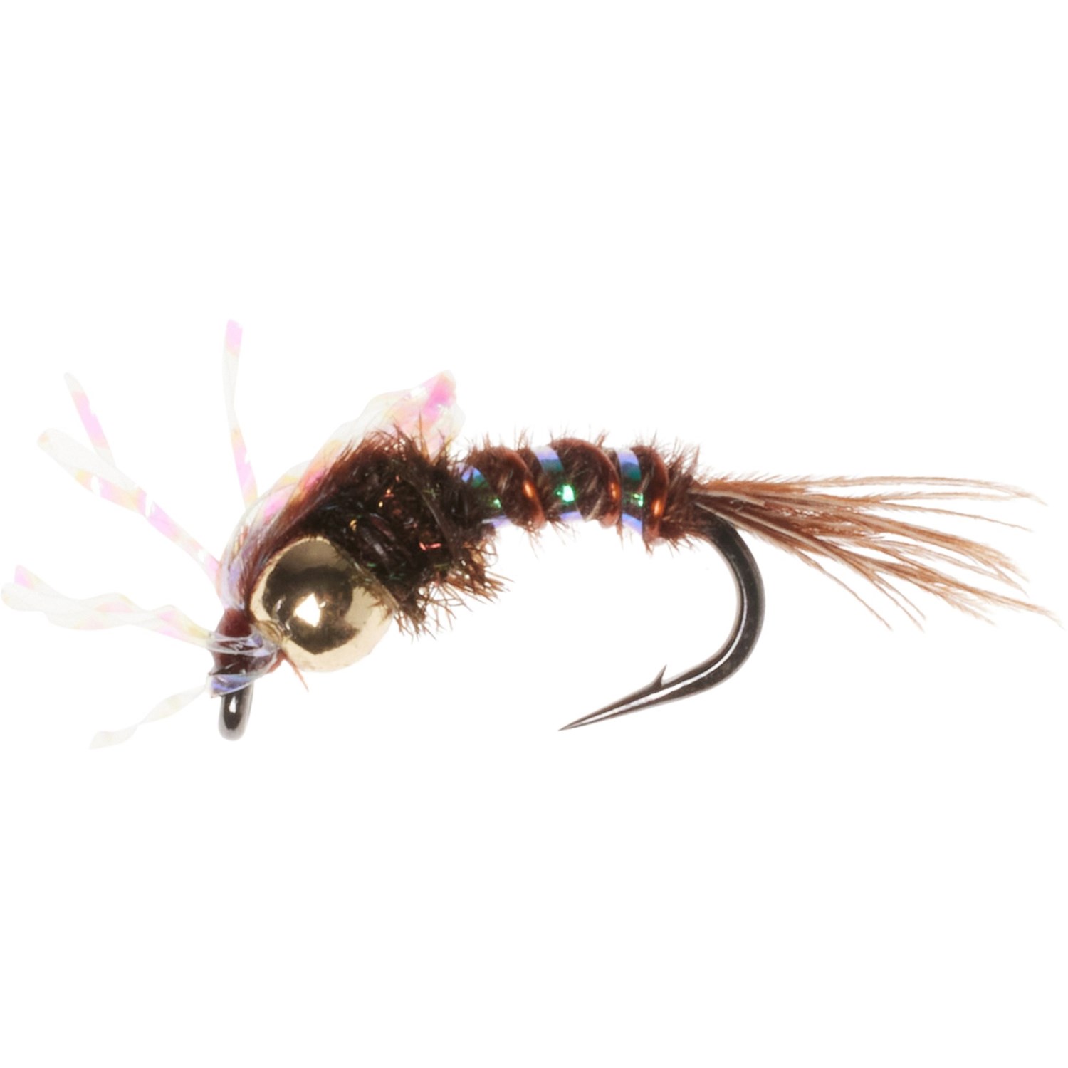 () ^itCJpj[ g[iY ou obN G}[W[ jt tC - _Y Montana Fly Company Trina's Bubble Back Emerger Nymph Fly - Dozen Black Holographic