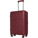 (取寄) スイスギア 24インチ スピナー スーツケース - ハードサイド, エクスパンダブル, バーガンディ Swiss Gear 24” 8090 Spinner Suitcase - Hardside, Expandable, Burgundy Burgundy