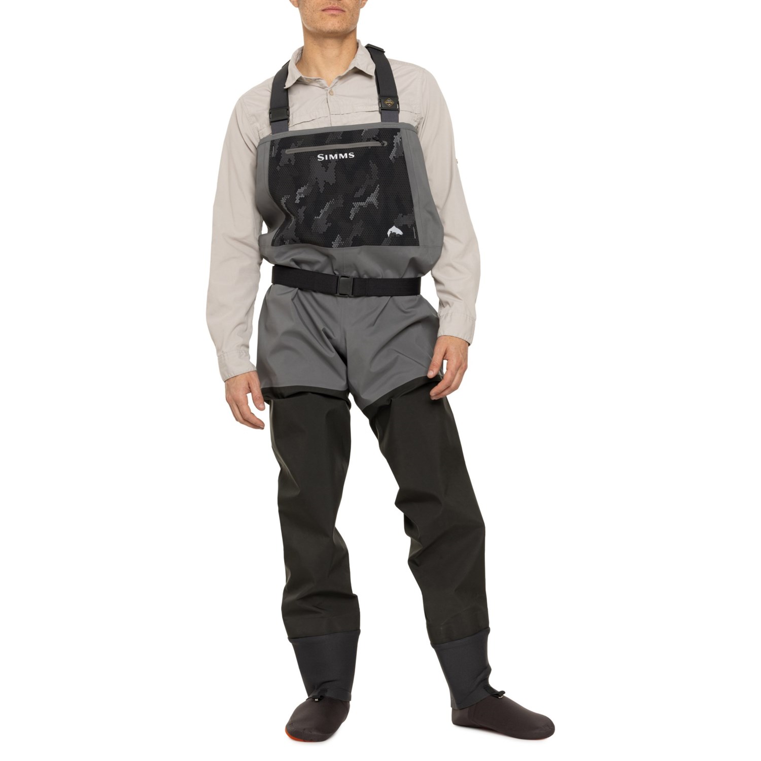 (取寄) シムス メンズ ガイド クラシック ゴア-テックス ストッキングフット ウェーダーズ Simms men Guide Classic Gore-Tex Stockingfoot Waders (For Men) Carbon