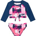 () ~ebhgD[ gh[ K[Y p[ c[ bV K[h Ah rLj {g Zbg - Upf 50ȏ, O X[u Limited Too Toddler Girls Palm Tree Rash Guard and Bikini Bottoms Set - UPF 50+, Long Sleeve Navy