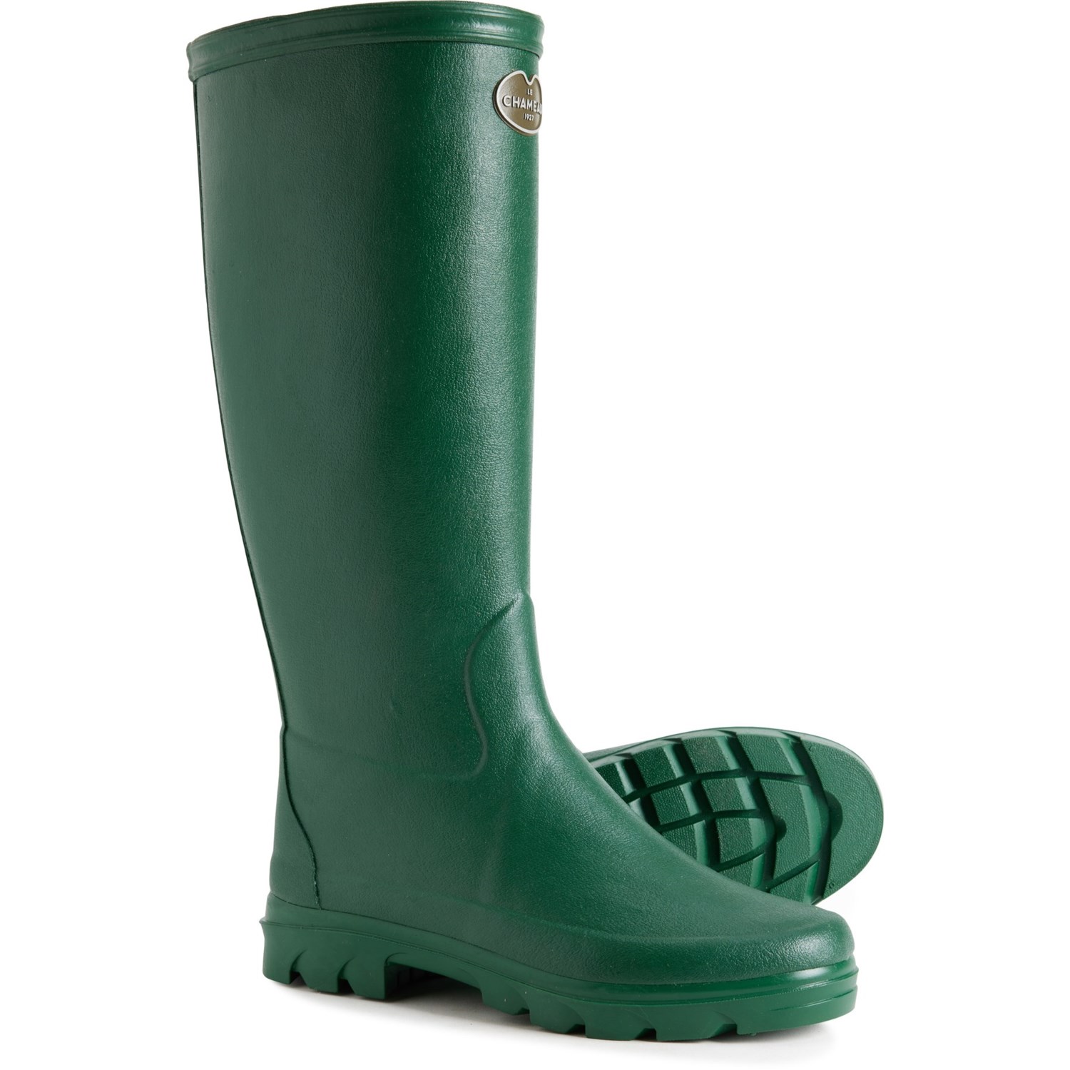 (取寄) レディース アイリス ジャージー-ラインド レイン ブーツ Le Chameau women Iris Jersey-Lined Rain Boots (For Women) Vert Fonce