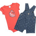 () J[n[g Ct@g K[Y xCr[ {fBX[c Ah Vu[ V[g[ Zbg - V[g X[u Carhartt Infant Girls CG9831 Baby Bodysuit And Chambray Shortall Set - Short Sleeve Orange/Denim Medium Wash