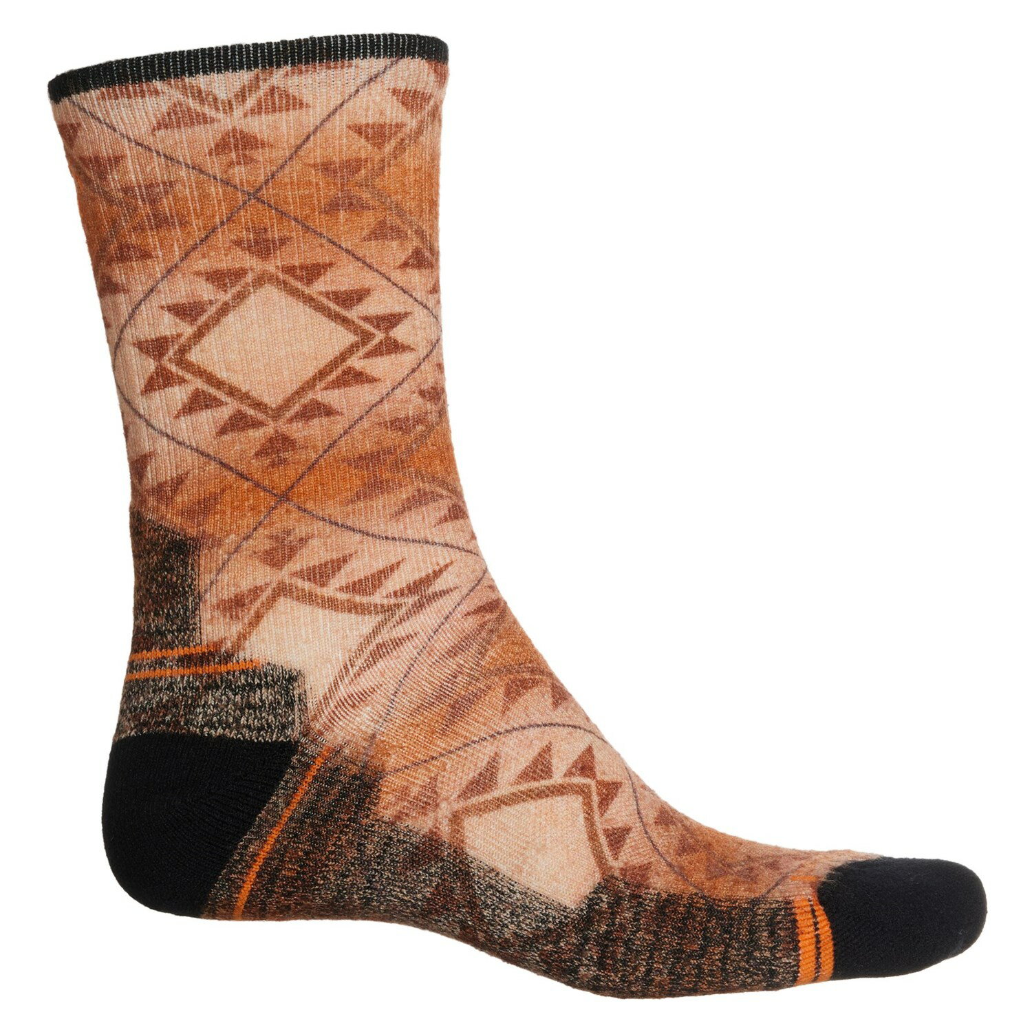 (取寄) スマートウール メンズ ライト クッション サウスウエスト タイル ハイキング ソックス SmartWool men Light Cushion Southwest Tile Hiking Socks (For Men) Orange Rust