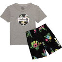 () n[[ gh[ {[CY jbg Vc Ah V[c Zbg - V[g X[u Hurley Toddler Boys Knit Shirt and Shorts Set - Short Sleeve Black