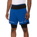 (取寄) ゴアウェア アルティメット 2イン1 ランニング ショーツ - ビルト-イン ライナー Gorewear Ultimate 2-in-1 Running Shorts - Built-In Liner Ultramarine Blue