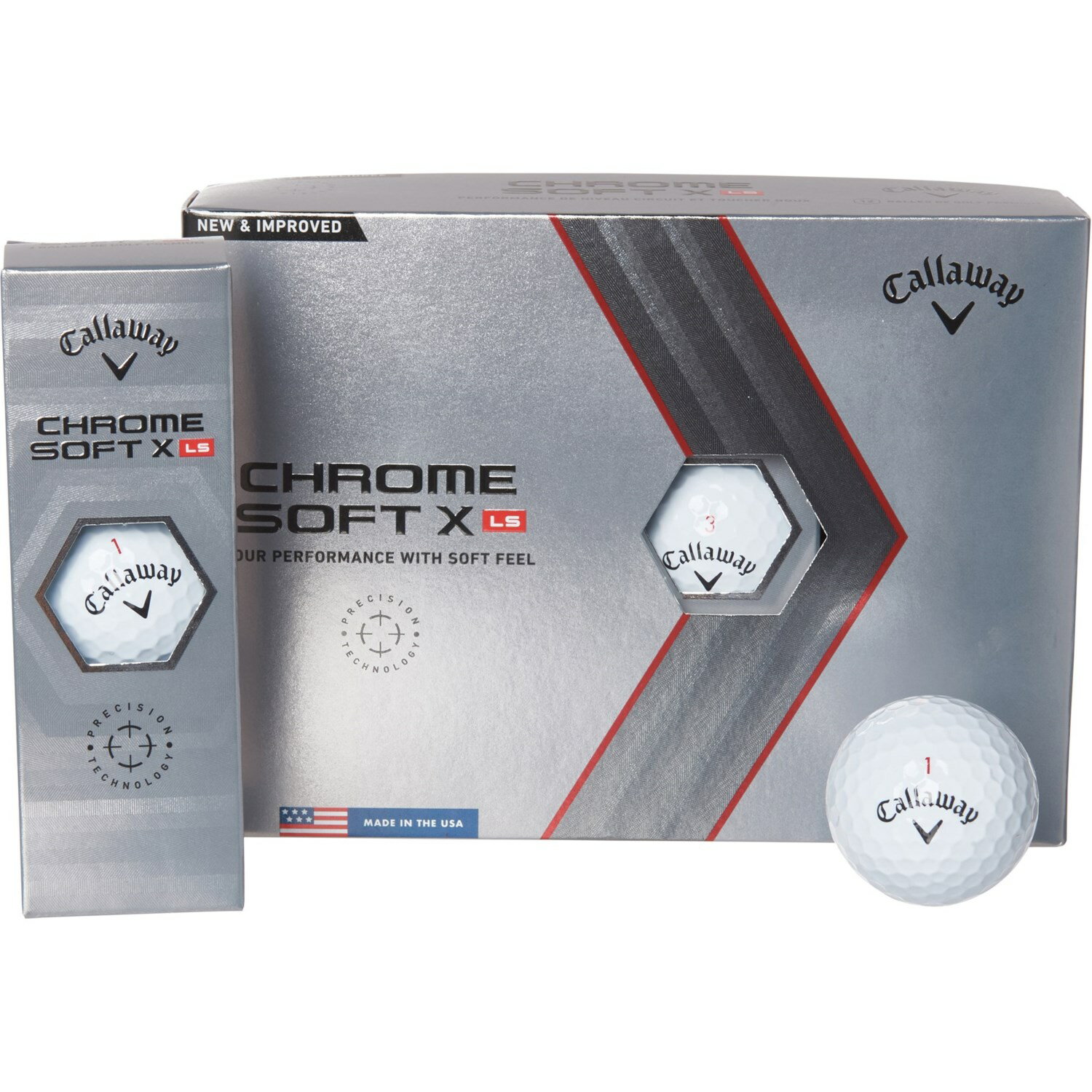 ()   ե X-LS  ܡ 12 Callaway Chrome Soft X-LS Golf Balls - 12 Balls White