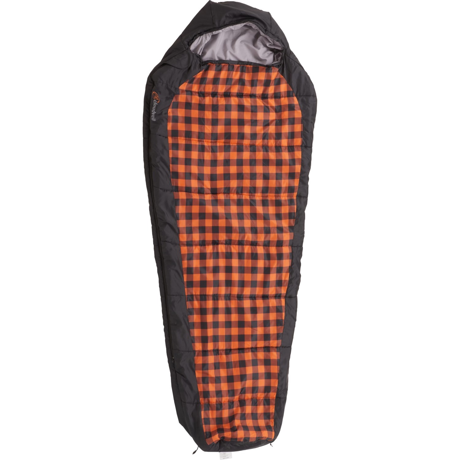 () NEhxC Aj}X X[sO obO - }~[ O Cloudveil 45F Animas Sleeping Bag - Mummy, Long Black/Plaid