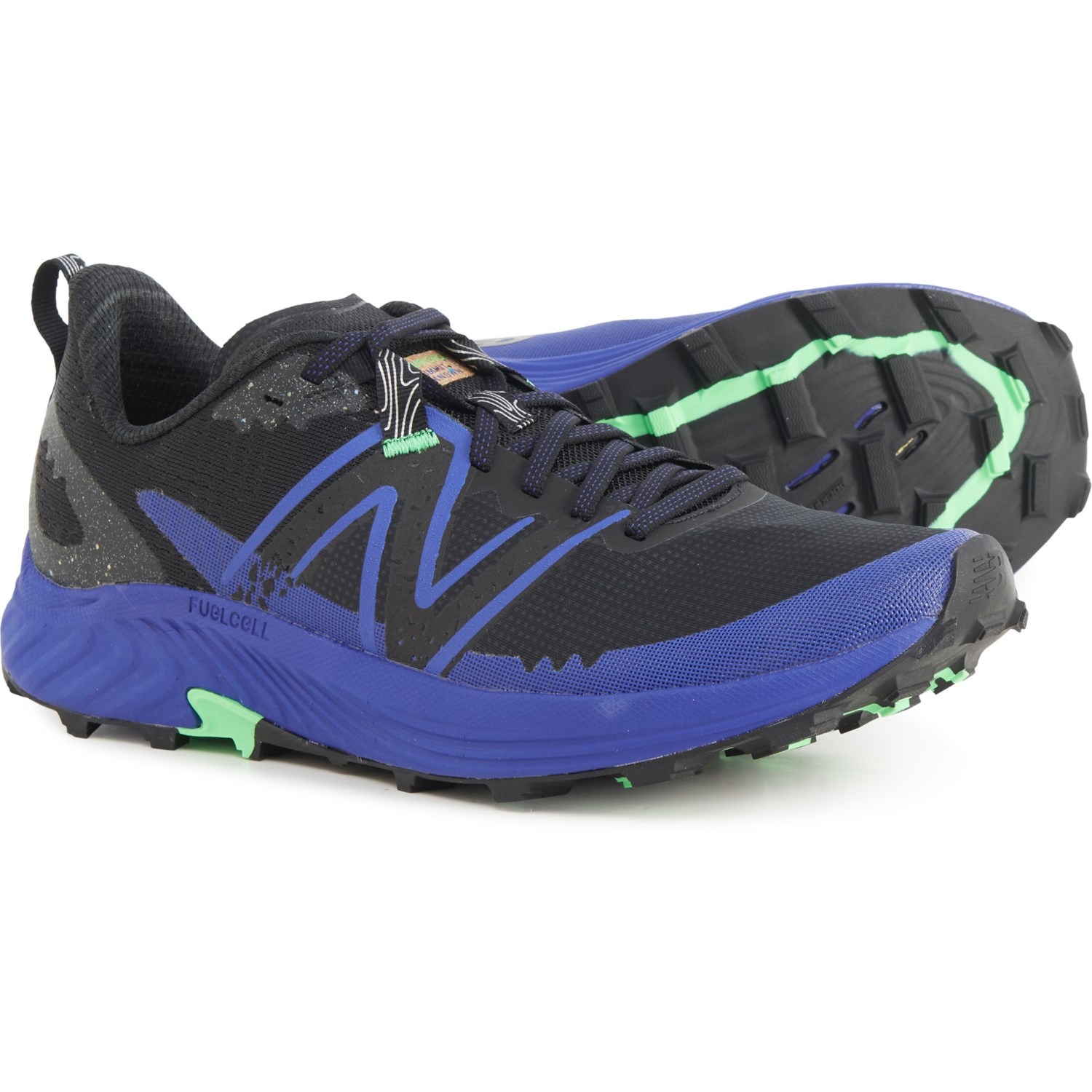 (取寄) ニューバランス メンズ フューエルセル サミット アンノウン V3 トレイル ランニング シューズ New Balance men FuelCell Summit Unknown v3 Trail Running Shoes (For Men) Blue / Black 1