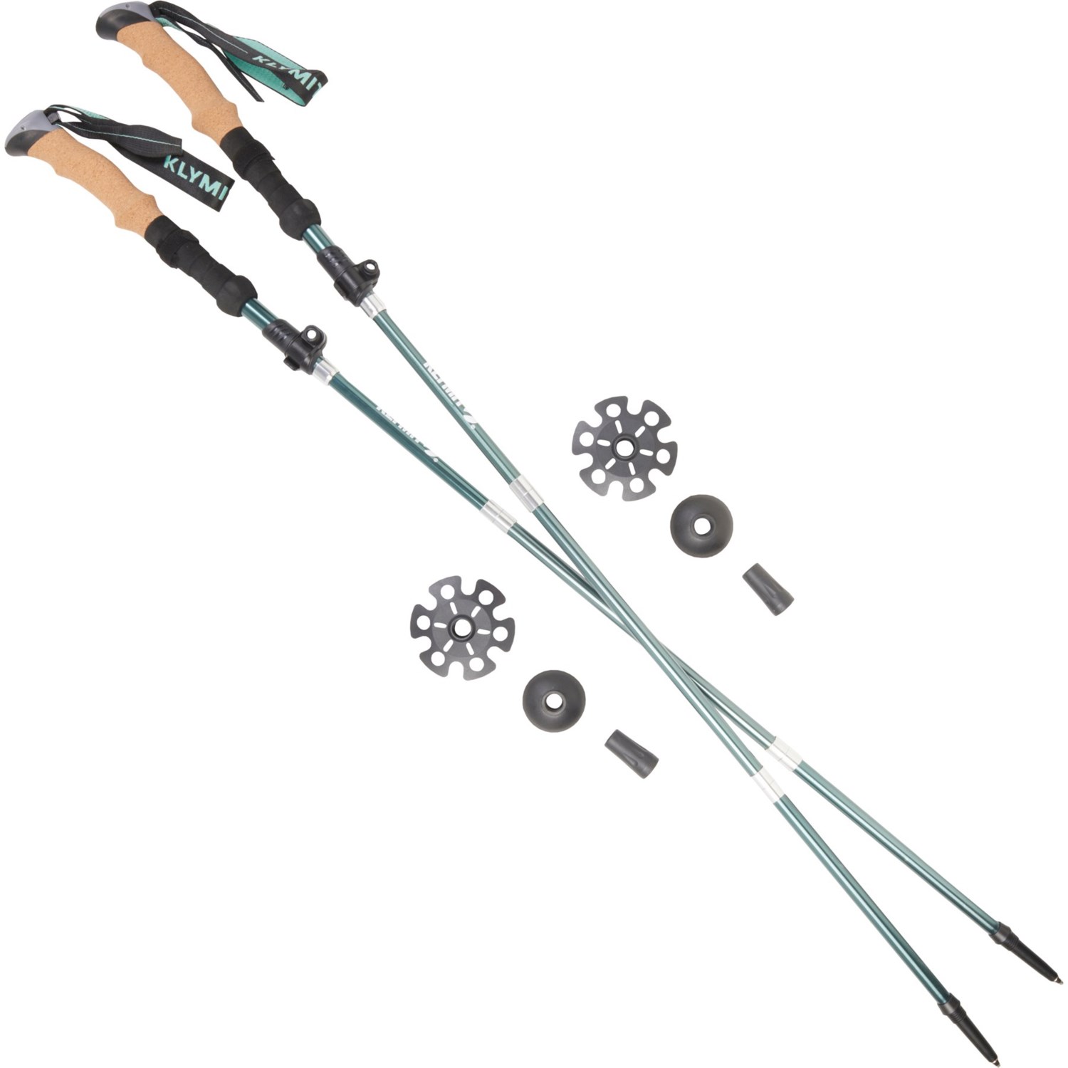 (取寄) クライミット ユインタ トレッキング ポールズ - ペア Klymit Uinta Trekking Poles - Pair Green