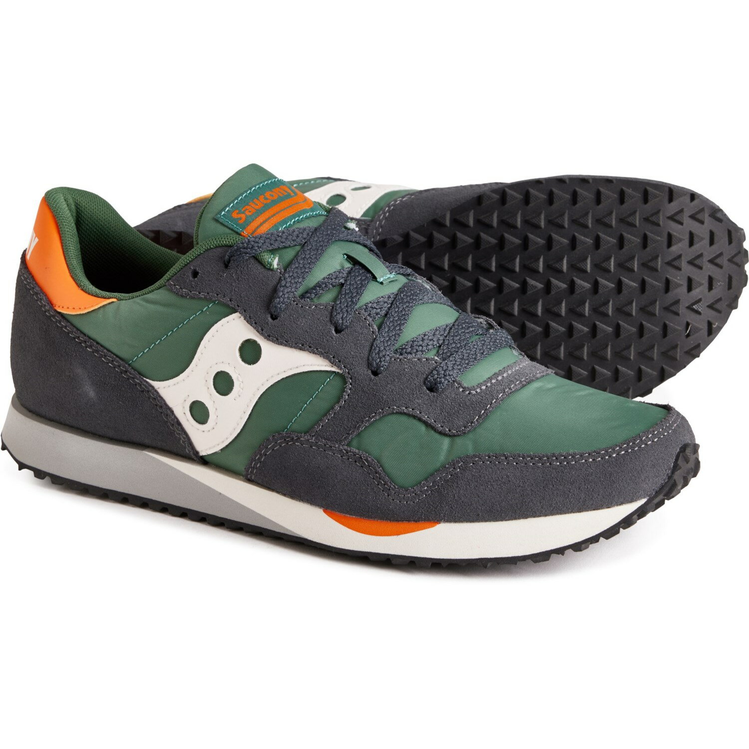 (取寄) サッカニー メンズ トレーナー ビンテージ スニーカー Saucony men DNX Trainer Vintage Sneakers (For Men) Green/Orange