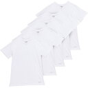 () XR Rbg uh A_[Vc - 5-pbN, V[g X[u Skora Cotton Blend Undershirts - 5-Pack, Short Sleeve White