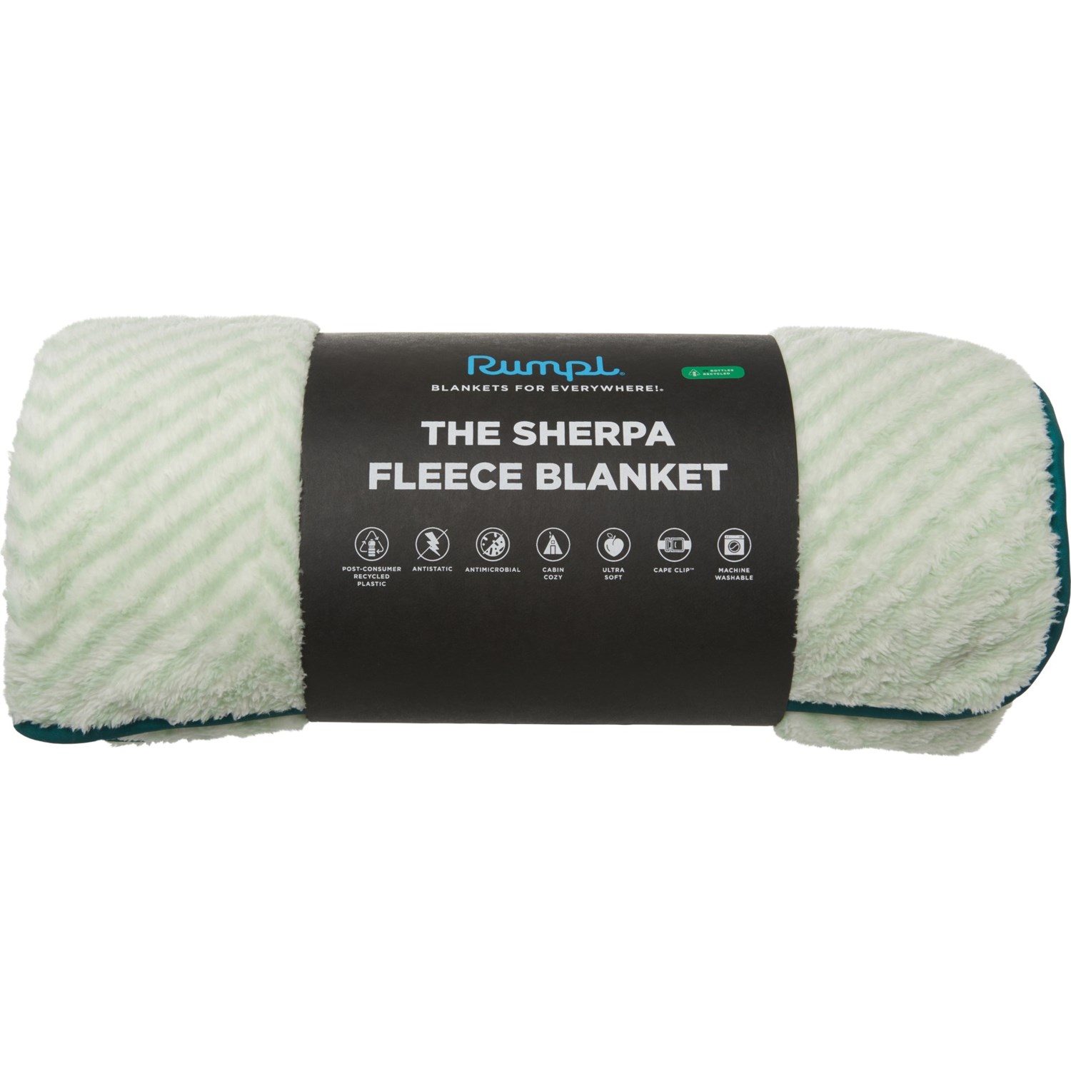 () v U VFp t[X X[ uPbg - 50x70C` RUMPL The Sherpa Fleece Throw Blanket - 50x70h Forest Herringbone
