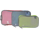 () gx bV pbLO L[uX - Zbg Iu 3 Travelon Mesh Packing Cubes - Set of 3 Color/Silver Mesh