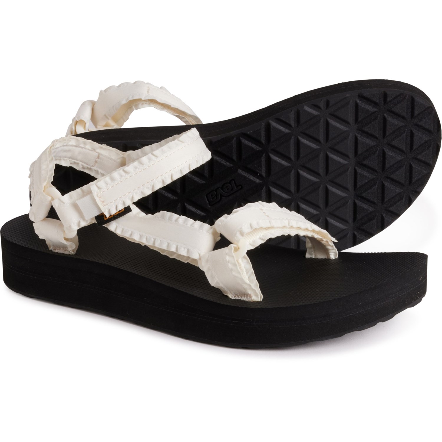 () eo fB[X ~bhtH[ jo[T Ah[ `L[ T_ Teva women Midform Universal Adorn Chunky Sandals (For Women) White