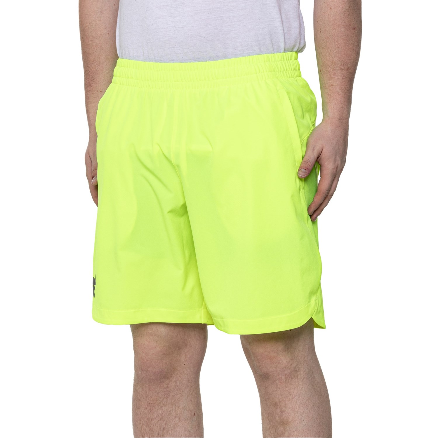 (取寄) アンダーアーマー プロジェクト ロック ウーブン ショーツ Under Armour Project Rock Woven Shorts High-Vis Yellow