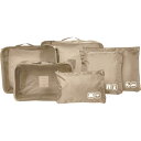 (取寄) Gフォース アルティメット トラベリング パッキング キューブ セット - 6-ピース, トープ GFORCE Ultimate Traveling Packing Cube Set - 6-Piece, Taupe Taupe