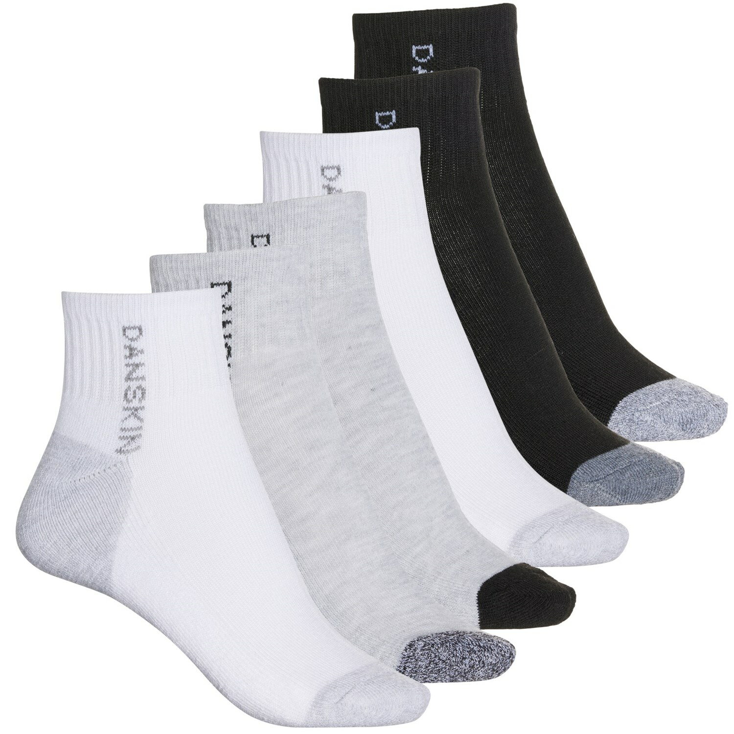 楽天スウィートラグ（取寄） ダンスキン レディース マールド ハーフ クッション ソックス Danskin women Marled Half Cushion Socks （For Women） White/Gray/Black