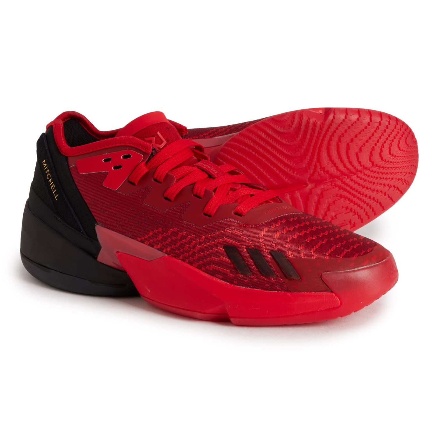 () AfB_X Y h CV[ 4 E oXPbg{[ V[Y adidas men D.O.N. Issue 4 Low Basketball Shoes (For Men) Vivid Red