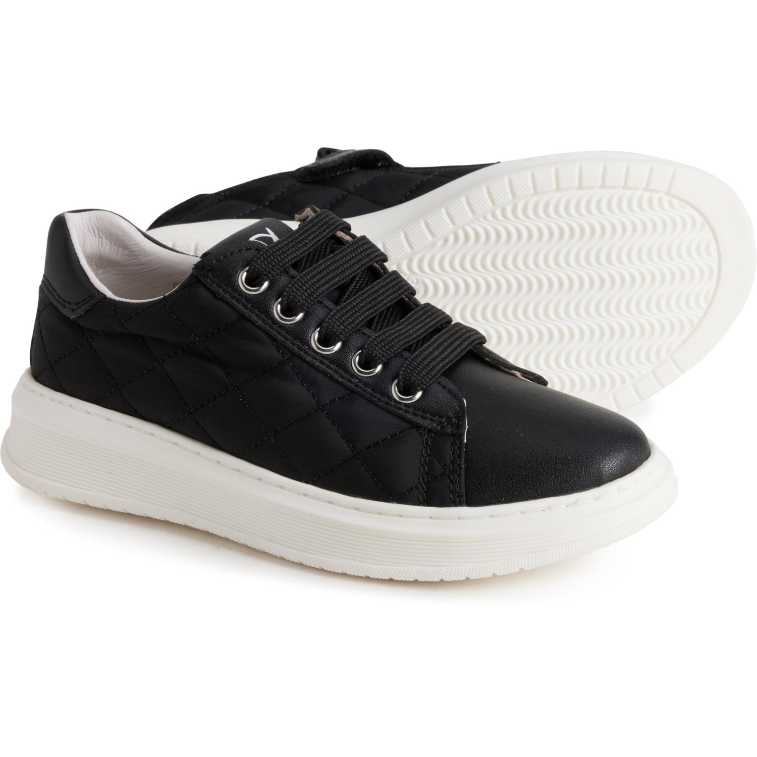 (取寄) ナチュリーノ ボーイズ ニクソム サイド ジップ スニーカー Naturino Boys Nixom Side Zip Sneakers Black/White