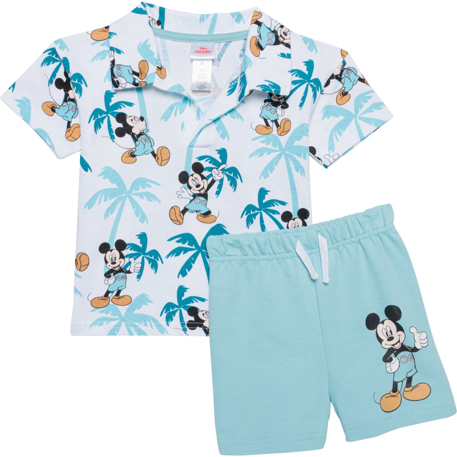 ディズニー　ベビー服 (取寄) ディズニー トドラー ボーイズ ミッキー マウス ポロ シャツ アンド ショーツ セット - ショート スリーブ Disney Toddler Boys Mickey Mouse Polo Shirt and Shorts Set - Short Sleeve Multi