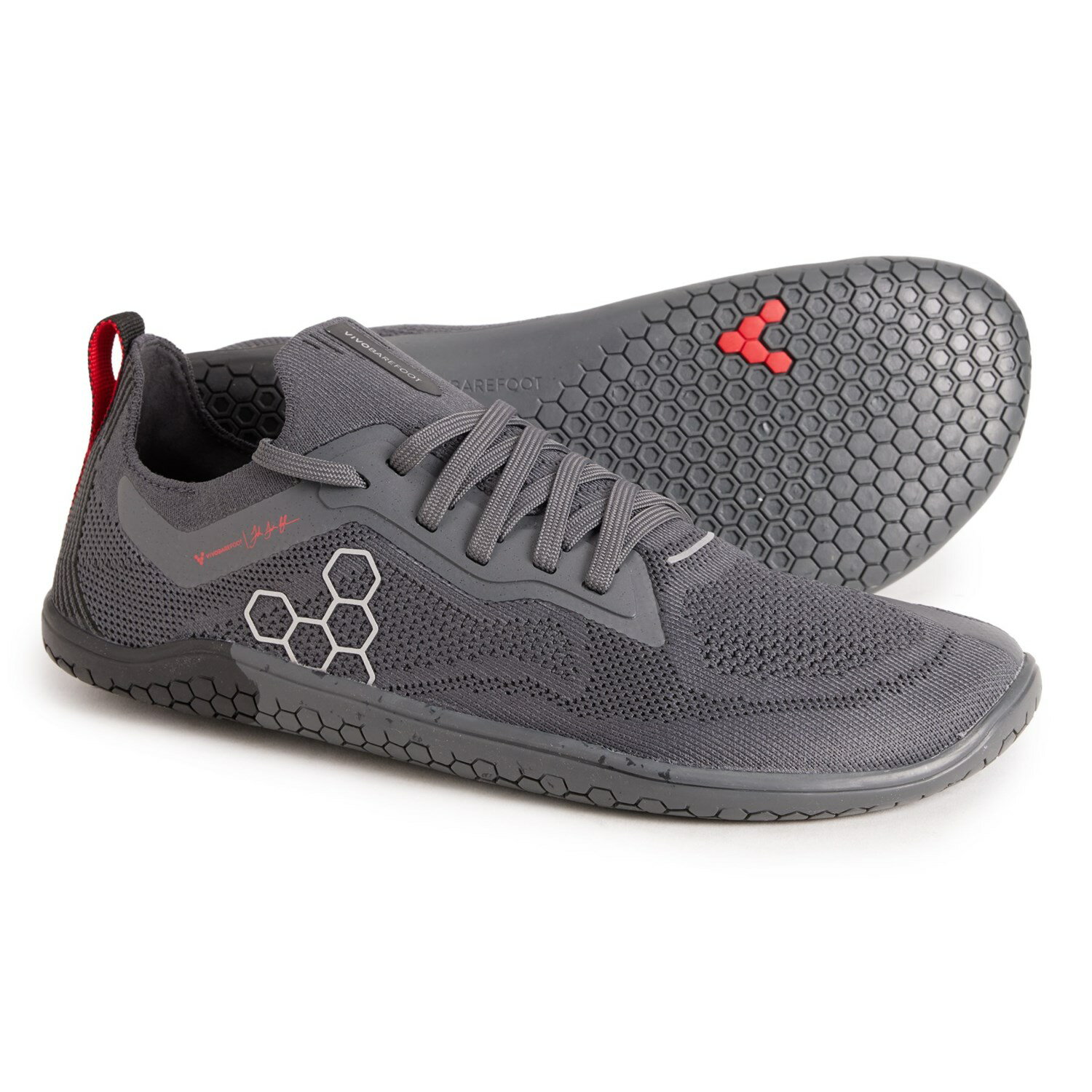 (取寄) ビボベアフット レディース プリムス ライト ニット スニーカー VivoBarefoot women Primus Lite Knit Sneakers (For Women) Obsidian/Dark Shadow