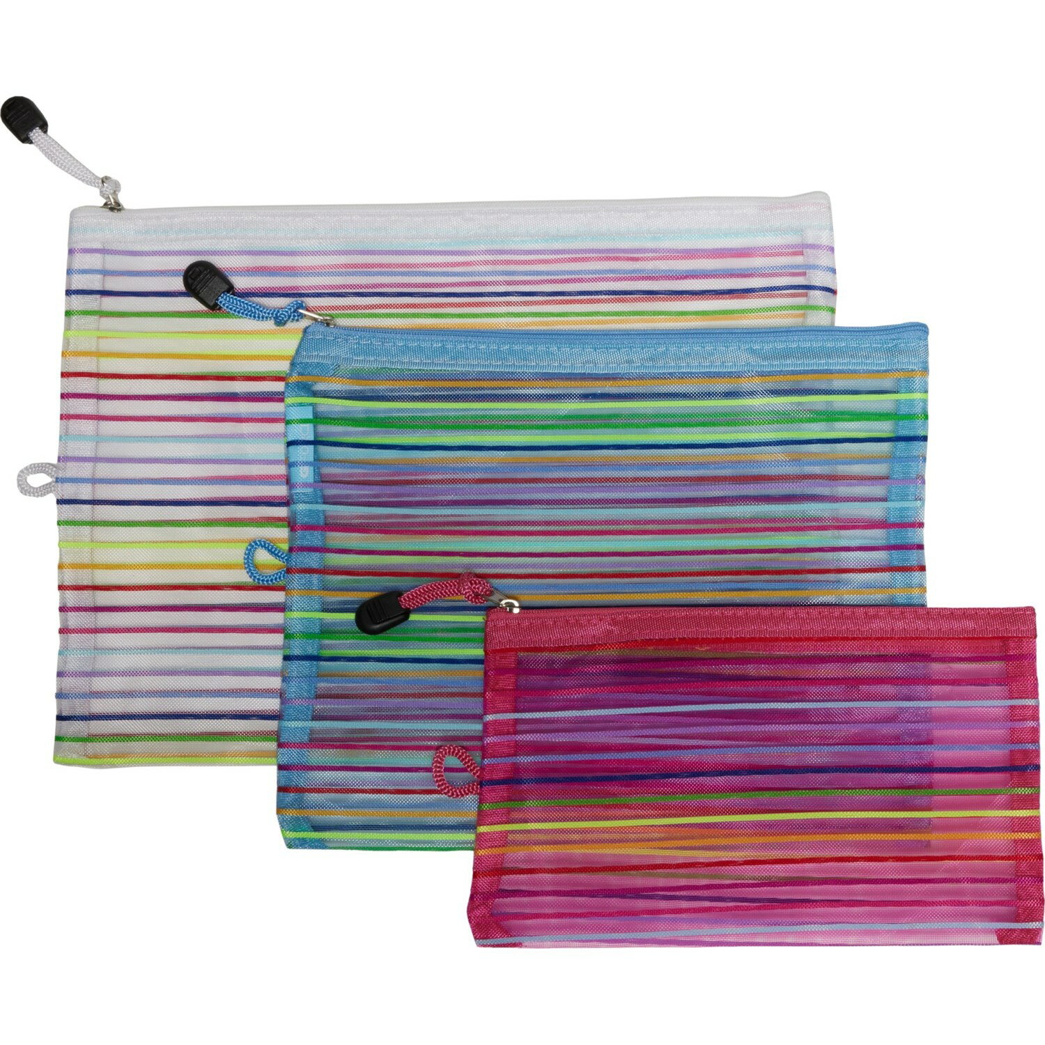 () Gե å ȥ٥ ݡ å - 3-ѥå GFORCE Mesh Travel Pouch Set - 3-Pack Rainbow