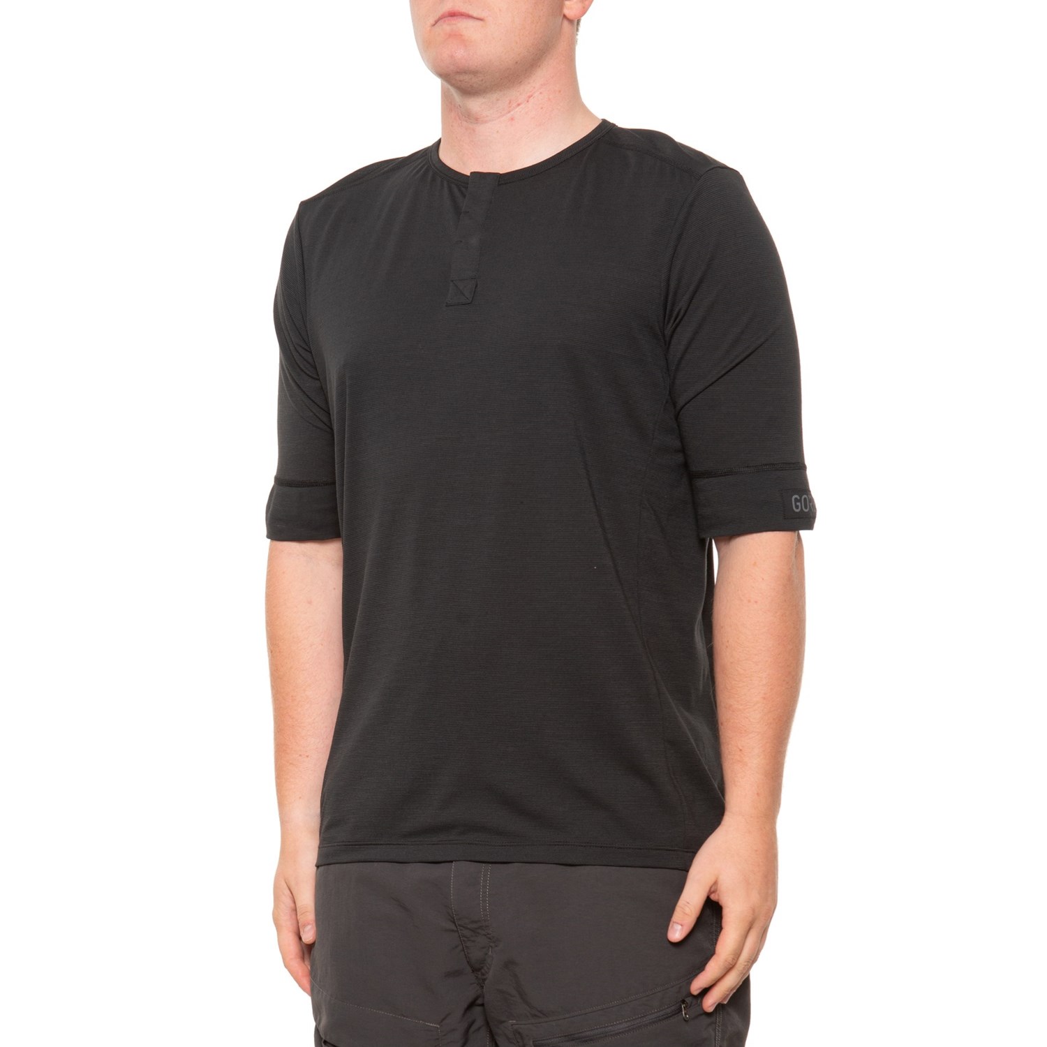 () SAEFA GNXvA Vc - m E[, V[g X[u Gorewear Explore Shirt - Merino Wool, Short Sleeve Black